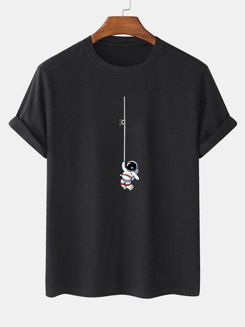 Mens Summer Shorts + T-Shirt Set - SS37 - Black Black