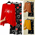 Pack of 3 Women’s Summer Loungewear Sets – Printed T-Shirts & Trousers Women's Summer Suit 892