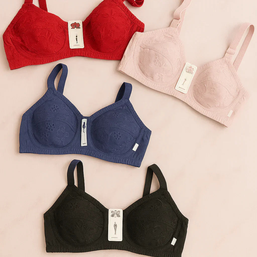 SUMMER SPECIAL COTTON BRA (PACK OF 4)