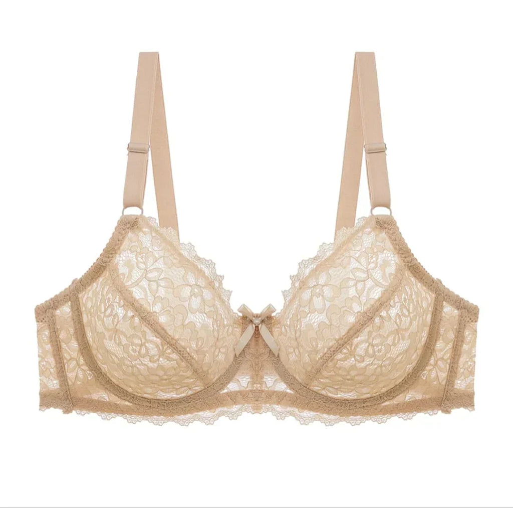 Transparent Cotton Bras – Pack of 2 | Non-Padded, Non-Wired, Full Net Design